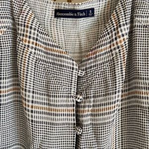 Abercrombie Plaid Buttoned Tank